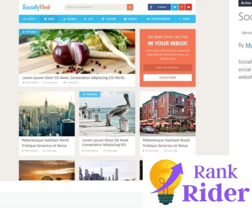 SociallyViral Theme With License Key